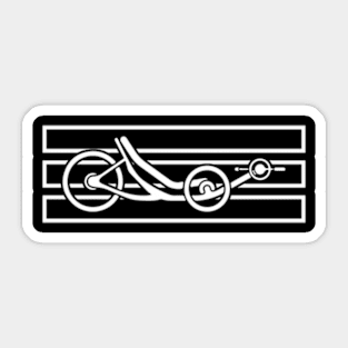 Recumbent Bike Threewheeler Sticker